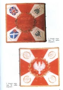 This was the original artist's sketch of the flag during the war.