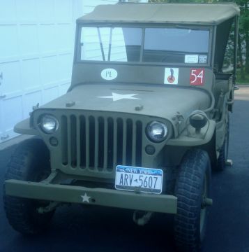 In addition to his multiple motorcycles, Brian is also the proud owner of this 1944 Ford GPW. The markings are correctly placed for a jeep of the Dragoon Regiment.